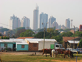 kontrasty paraguayského hlavního msta